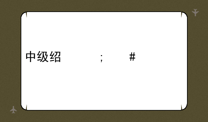 中级经济师考试