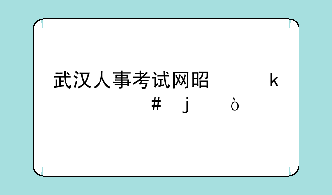武汉人事考试网是做什么的？