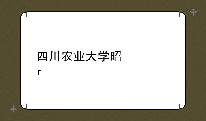 四川农业大学是几本