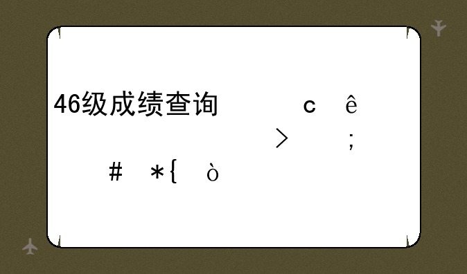 46级成绩查询忘了准考证号怎么办？