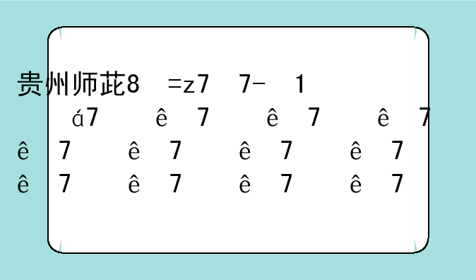 贵州师范学院分数线——贵州师范学院分数线美术专业
