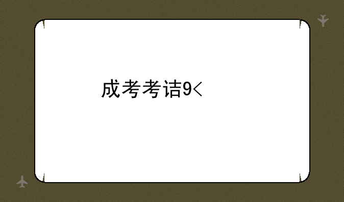 成考考试时间